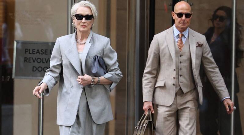Fashion Week de Milan : Miranda Priestly et Nigel reprennent leurs rôles cultes au premier rang du défilé Dolce & Gabbana - Elle