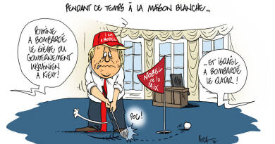 Le dessin de la semaine: la pusillanimité de Trump commence à se voir - Heidi.news