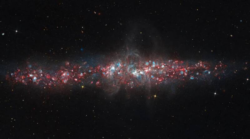 Les perles inobservées de la galaxie NGC 55