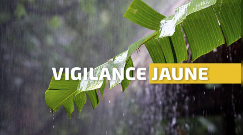 Météo : la Guadeloupe placée en vigilance jaune fortes pluies et orages