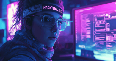 Hacker utilisant un outil de cybersécurité