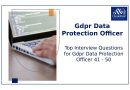 Top 10 Questions d'Entretien pour DPO GDPR en 2025 | Part 35