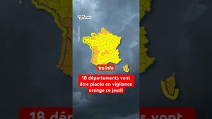 18 départements en vigilance orange ce jeudi (22/10)