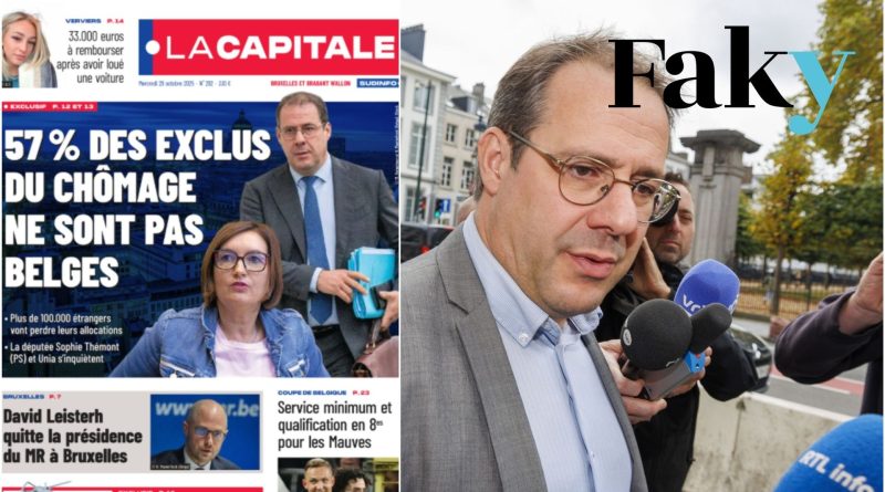 57% des exclus du chômage non Belges : chiffre erroné, c’est 19% — RTBF Actus