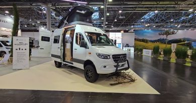 4x4 Mercedes camper with CLEVER SLIDE OUT BED. Clever Vans Aventuro 600.