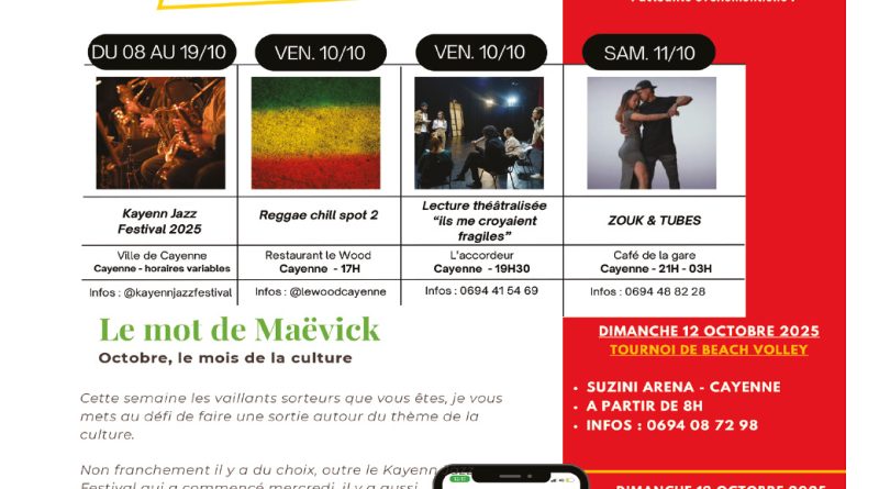7 idées sorties pour cette semaine