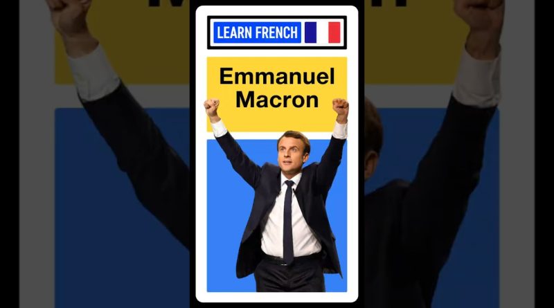 Apprenez le français avec Emmanuel Macron : c'est formidable !