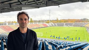 "Beaucoup de fierté à jouer dans ce stade mythique" de la Vallée du Cher : Basile Riboud, vice-président de l'UFT - ici