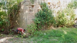 Bessan - Des travaux de cristallisation pour mettre en sécurité les ruines du moulin bladier