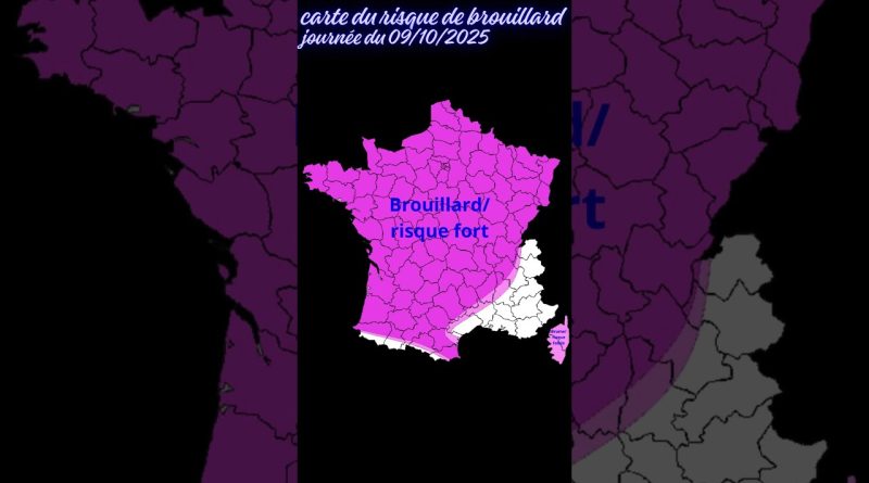 Brouillard matinal, fraîcheur et douceur l'après-midi !