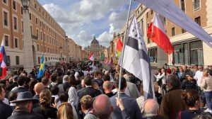 Jamais le pèlerinage Pax Liturgica n’avait rassemblé autant de monde à Rome.Photo©DR
