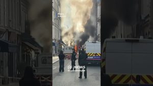 Car engulfed in flames near French Prime Minister’s office
