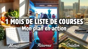 Ce plan va te sauver : 1 liste de courses pour 1 mois 🛒🔥 (et sans exploser ton budget )