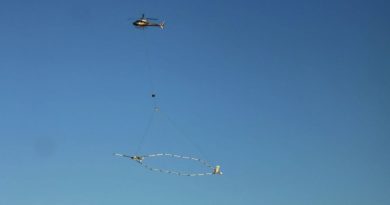 C'est quoi cette antenne suspendue à un hélicoptère qui a survolé les alentours d'Aumale