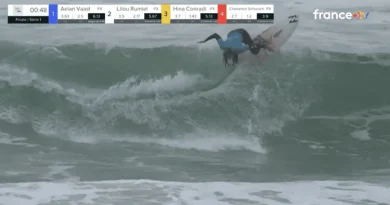 Championnat de France de surf : Aelan Vaast perd son titre sur une ultime vague face à Hina Conradi à Seignosse