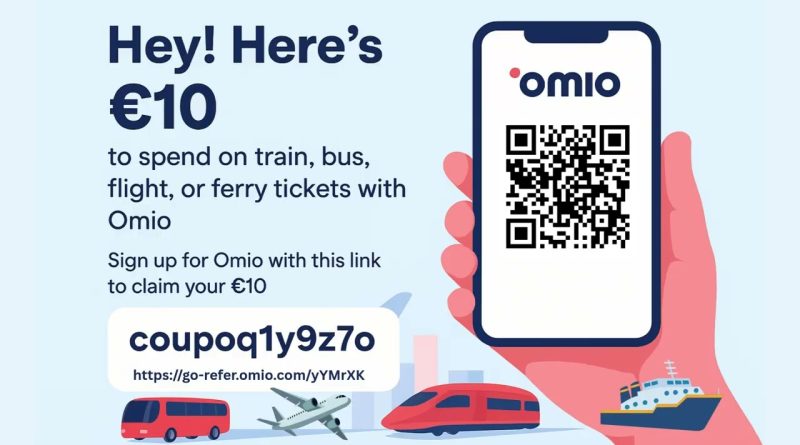 Code Promo Omio : -10€ sur FlixBus, Ryanair, Train et Bus