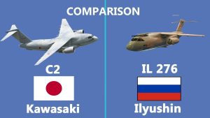 Comparaison des avions de transport militaire : Japon C2 vs Russie IL 276