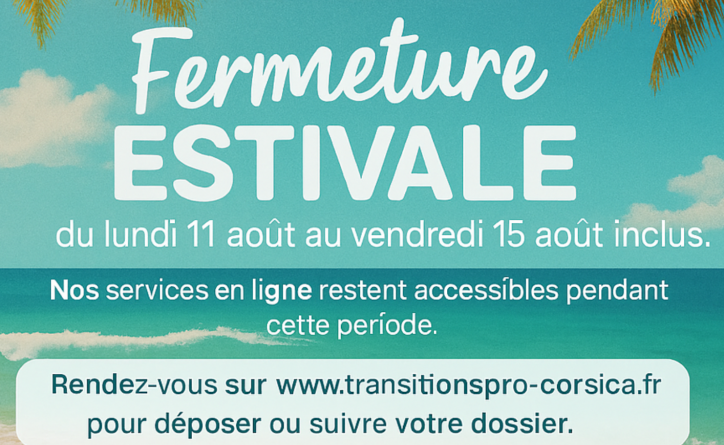 Congés - Transitions Pro Corsica