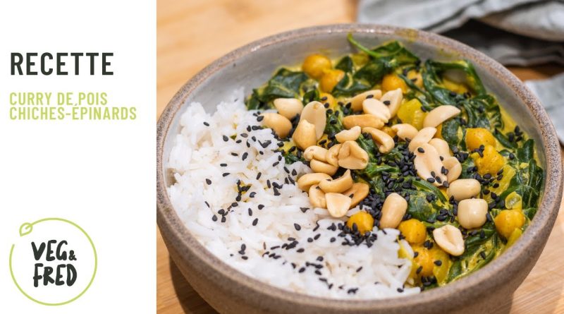 Curry Vegan Économique : Pois Chiches et Épinards