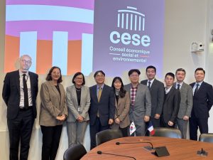 Visite d'une délégation de hauts fonctionnaires de la République de Corée au Conseil économique, social et environnemental