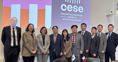 Visite d'une délégation de hauts fonctionnaires de la République de Corée au Conseil économique, social et environnemental