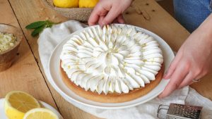 Délicieuse tarte au citron meringuée maison