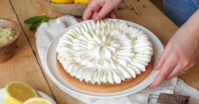 Délicieuse tarte au citron meringuée maison