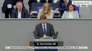 Dr. Paul Schmidt (AfD) : Moratoire sur le démantèlement des centrales