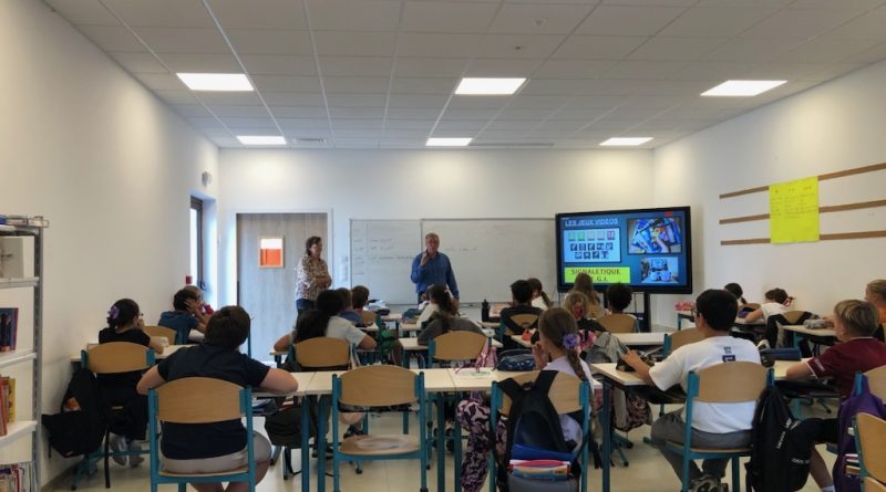 École Simone Veil, hier jeudi 9 octobre 2025.