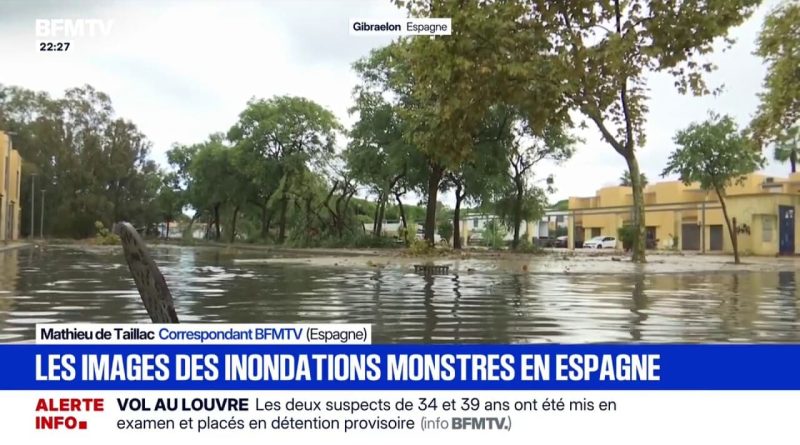 Andalousie : des pluies torrentielles entraînent des inondations importantes