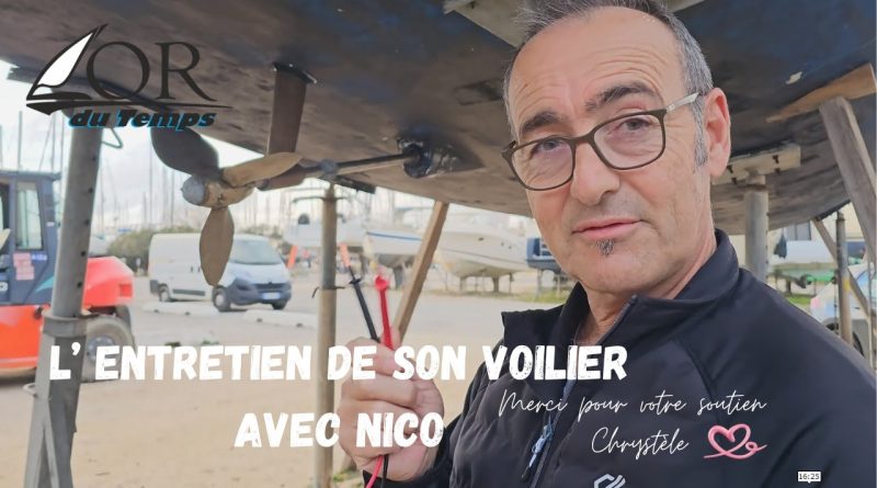 Entretien d'un voilier avec Nicolas  avant la mise à l'eau !