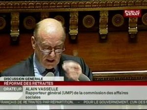 Examen du projet de loi sur la réforme des retraites (05/10/2010)