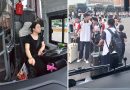 Female Bus Driver YueYue School Bus Journey | Student Transport & City Driving Daily Work