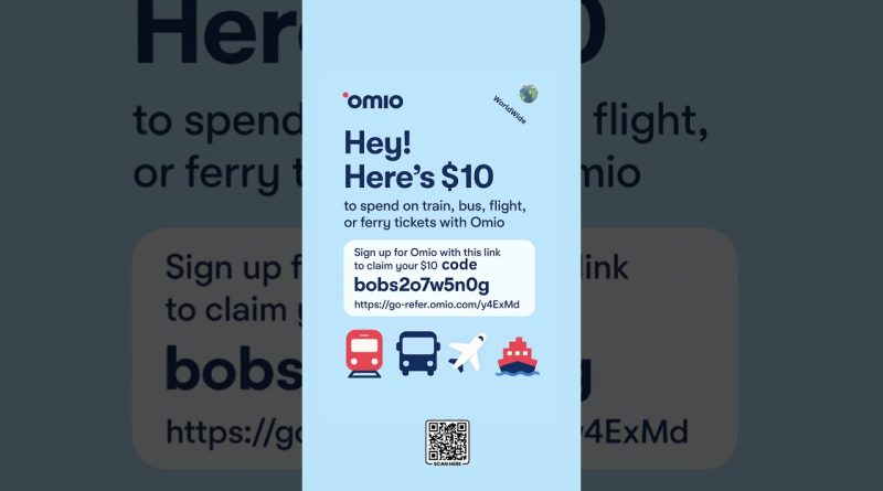Get $10 FREE on Omio! | Omio Promo Code bobs2o7w5n0g | Train, Bus, Flight & Ferry Discount 2025