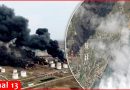 Incendie persistant à la plus grande base pétrolière de Crimée