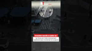 Intervention policière musclée : arrestation en pleine rue