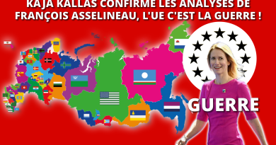 Kaja Kallas valide l'analyse de François Asselineau : l'UE est synonyme de guerre.