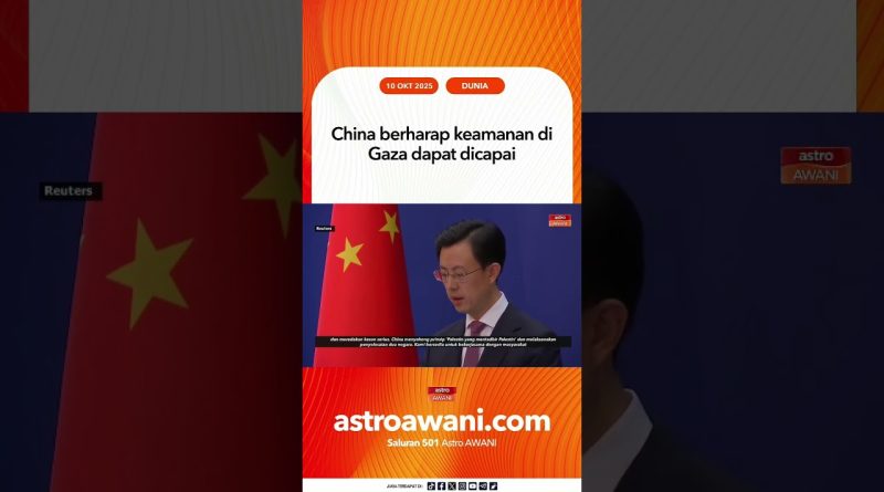 La Chine espère une paix durable à Gaza