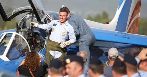 La Patrouille de France donnait sa dernière démonstration de la saison au sein de la base aérienne de Salon