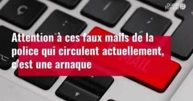 La Police Nationale alerte sur des mails frauduleux usurpant son identité La Police Nationale allerte sur une campagne de mails frauduleux usurpant l'identité des policiers