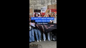 La diaspora marocaine à Paris soutient le mouvement GenZ 212