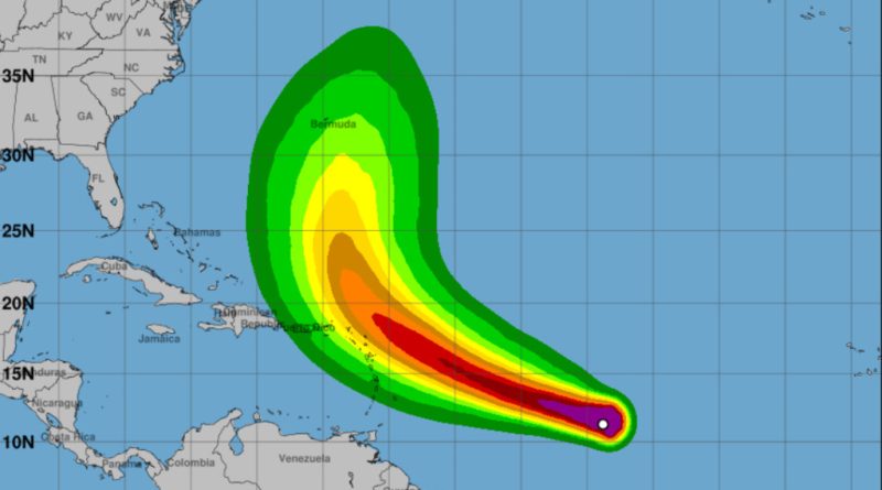 La tempête tropicale Jerry arrive