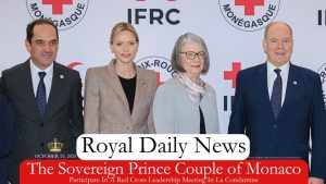 Le Prince Albert II et la Princesse Charlène au Congrès Croix-Rouge