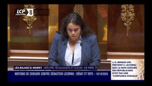 Léa Balage El Mariky à Sébastien Lecornu : 'La censure s'impose'