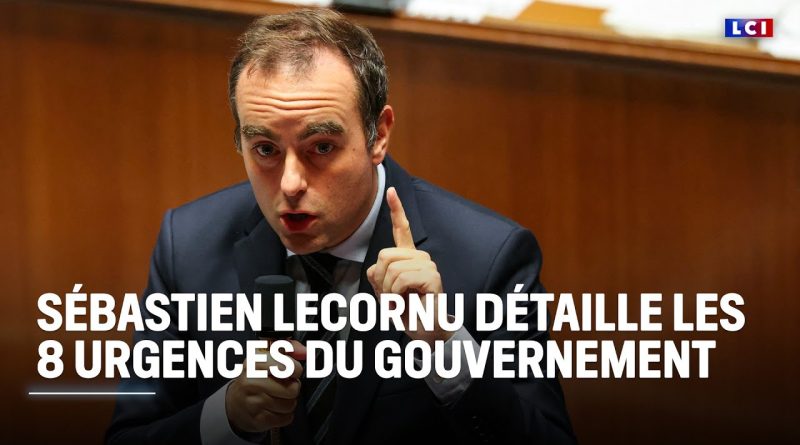 Les 8 priorités du gouvernement selon Sébastien Lecornu