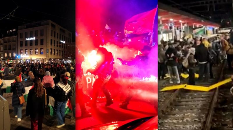 Manifestations en soutien à la flottille pour Gaza dans plusieurs villes suisses, des heurts signalés à Genève
