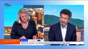 María Corina Machado, lauréate du Prix Nobel de la Paix
