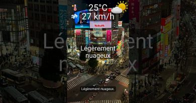 Météo Tokyo : Nuages légers, UV 5, pas de pluie