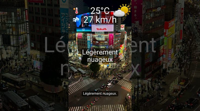 Météo Tokyo : Nuages légers, UV 5, pas de pluie