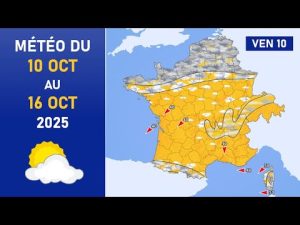 Météo du Vendredi 10 au Jeudi 16 Octobre 2025